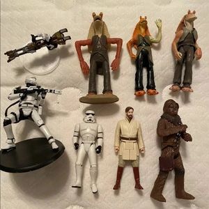Star Wars Figures Lot 8 cake toppers